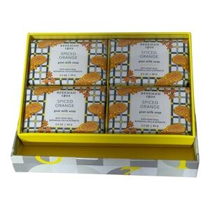 Beekman 1802 Limited Edition Spiced Orange Goat Milk Soap 4 Bar Set - New in Box